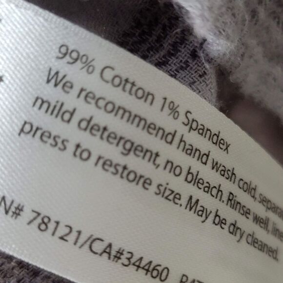 Eileen Fisher Plaid Mandarin Collar Button Down Small - Picture 3 of 5